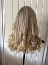 Load image into Gallery viewer, Ready to Ship Luxury 18” 130% 13x6 Light Blonde Balayage Human Hair Wig