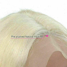 Load image into Gallery viewer, Ready to Ship Luxury 24” 180% Platinum Blonde #613 Human Hair Wig