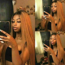 Load image into Gallery viewer, Ready to Ship Luxury 30” 250% Auburn Ombre Full Lace Human Hair Wig