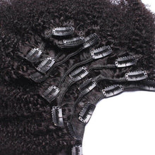 Load image into Gallery viewer, Luxury Brazilian Clip In Afro Kinky Curly Virgin Human Hair Extensions 7pcs 120g