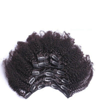 Load image into Gallery viewer, Luxury Brazilian Clip In Afro Kinky Curly Virgin Human Hair Extensions 7pcs 120g