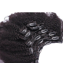 Load image into Gallery viewer, Luxury Brazilian Clip In Afro Kinky Curly Virgin Human Hair Extensions 7pcs 120g
