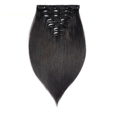 Load image into Gallery viewer, Luxury Brazilian Clip In Silky Straight Virgin Human Hair Extensions 7pcs 120g
