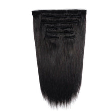 Load image into Gallery viewer, Luxury Brazilian Clip In Silky Straight Virgin Human Hair Extensions 7pcs 120g