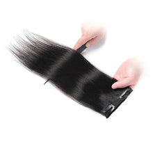 Load image into Gallery viewer, Luxury Brazilian Clip In Silky Straight Virgin Human Hair Extensions 7pcs 120g