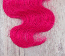 Load image into Gallery viewer, Luxury Peruvian Hot Pink Dark Root Ombre Body Wave Virgin Human Hair Extensions
