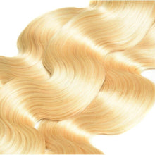 Load image into Gallery viewer, Luxury 100g Russian #613 Bleach Blonde Human Hair Extensions Body Wave Weft