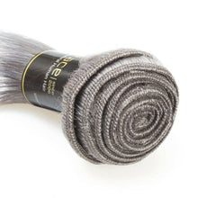 Load image into Gallery viewer, Luxury Body Wave Brazilian Pure Grey Virgin Human Hair Extensions Weave Weft 7A