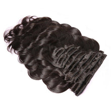 Load image into Gallery viewer, Luxury Brazilian Clip In Virgin Human Hair Extensions Body Wave 7pcs 120g