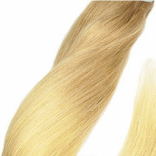 Load image into Gallery viewer, Luxury Tape In Human Hair Extensions #18/613 Balayage Blonde Straight 40pcs 100g