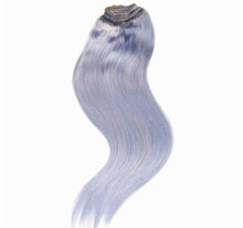 Load image into Gallery viewer, Luxury Clip In Human Hair Extensions Remy Lavender Purple Highlights 120g