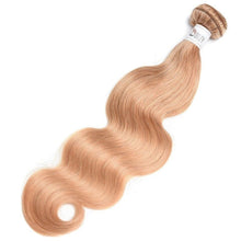 Load image into Gallery viewer, Luxury Peruvian Honey Blonde #27 Body Wave Virgin Human Hair Extensions Wavy 10A