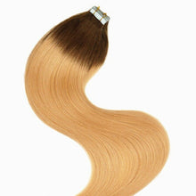 Load image into Gallery viewer, Luxury Tape In Human Hair Extensions #4/18 Ombre Straight 40pcs 100g