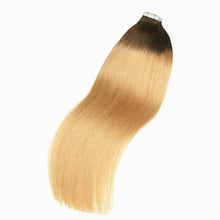Load image into Gallery viewer, Luxury Tape In Human Hair Extensions #4/18 Ombre Straight 40pcs 100g