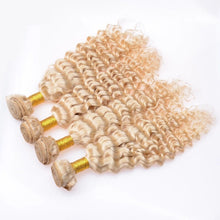 Load image into Gallery viewer, Luxury Deep Wave Peruvian Bleach Blonde #613 Virgin Human Hair Extensions