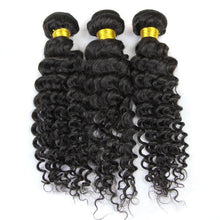 Load image into Gallery viewer, Luxury Deep Wave Malaysian Wavy Virgin Human Hair Extensions 7A Weave Weft