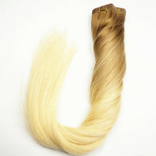 Load image into Gallery viewer, Luxury Tape In Human Hair Extensions #8/613 Blonde Balayage Straight 40pcs 100g