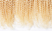 Load image into Gallery viewer, Luxury Kinky Curly Brazilian Bleach Blonde #613 Virgin Human Hair Extensions