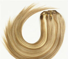 Load image into Gallery viewer, Luxury 100g Weft Human Hair Extensions #10/613 Silky Straight Piano Highlights