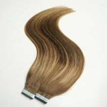 Load image into Gallery viewer, Luxury Tape In Human Hair Extensions #4/27 Balayage Ombre Straight 40pcs 100g