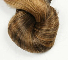 Load image into Gallery viewer, Luxury Clip In Human Hair Extensions #2/8 Balayage Ombre Straight 7pcs 120g