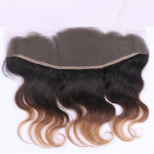 Load image into Gallery viewer, Luxury Brazilian Three Tone Blonde Body Wave Ombre Hair Extensions + Frontal