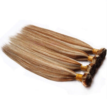 Load image into Gallery viewer, Luxury Brazilian Straight Brown Piano #8/613 Highlight Human Hair Extensions