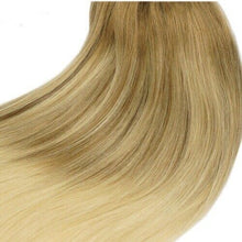 Load image into Gallery viewer, Luxury Clip In Human Hair Extensions #8/60 Balayage Ombre Remy 7pcs 120g
