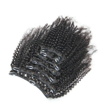 Load image into Gallery viewer, Luxury Brazilian Clip In Kinky Curly Virgin Human Hair Extensions 7pcs 120g