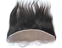 Load image into Gallery viewer, Luxury Virgin Brazilian Silky Straight 13x4 13x4 Lace Frontal Closure Virgin Hair 7A