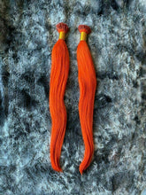 Load image into Gallery viewer, MEGASALE 200g Bright Orange 18" I-tip Itip Brazilian Remy Human Hair Extensions