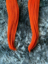 Load image into Gallery viewer, MEGASALE 200g Bright Orange 18" I-tip Itip Brazilian Remy Human Hair Extensions
