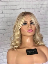 Load image into Gallery viewer, Luxury Honey Platinum Blonde Balayage Highlight 100% Human Hair Swiss 13x4 Lace Front Wig U-Part, 360 or Full Lace Upgrade Available 2021