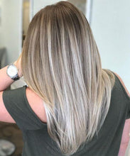 Load image into Gallery viewer, Luxury Dirty Blonde to Light Blonde Balayage 100% Human Hair Swiss 13x4 Lace Front Glueless Wig Wavy U-Part, 360 or Full Lace Upgrade Available