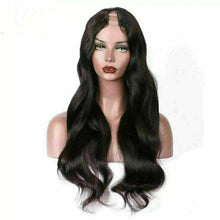 Load image into Gallery viewer, Luxury Brazilian U Part Wavy Body Wave 100% Human Hair Swiss 13x4 Lace Front Glueless Wig U-Part U-Part, 360 or Full Lace Upgrade Available