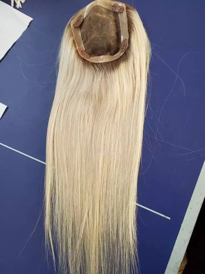 Luxury Hair Topper Real Human Hair Piece for Women Natural  display picture 1