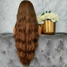 Load image into Gallery viewer, Luxury Remy Auburn #30 100% Human Hair Swiss 13x4 Lace Front Glueless Wig Wavy Ash U-Part, 360 or Full Lace Upgrade Available