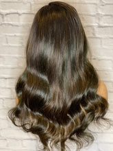 Load image into Gallery viewer, Luxury Dark Brown 100% Human Hair Swiss 13x4 Lace Front Glueless Wig U-Part, 360 or Full Lace Upgrade Available