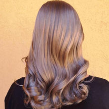 Load image into Gallery viewer, Luxury Rose Ash Brown Balayage 100% Human Hair Swiss 13x4 Lace Front Glueless Wig Wavy U-Part, 360 or Full Lace Upgrade Available