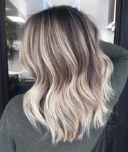Load image into Gallery viewer, Luxury Cool Ash Blonde Balayage 100% Human Hair Swiss 13x4 Lace Front Glueless Wig U-Part, 360 or Full Lace Upgrade Available