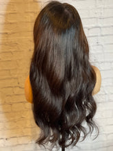 Load image into Gallery viewer, Luxury Dark Brown 100% Human Hair Swiss 13x4 Lace Front Glueless Wig U-Part, 360 or Full Lace Upgrade Available