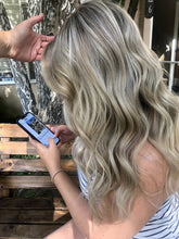 Load image into Gallery viewer, Luxury Brown Ash Blonde Balayage Highlight 100% Human Hair Swiss 13x4 Lace Front Glueless Wig U-Part, 360 or Full Lace Upgrade Available