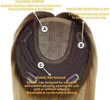 Load image into Gallery viewer, Luxury Silk Base Dark Brown Color #2 Straight With Clip In Human Hair Topper Wig For Women 150% Virgin Cuticle Remy Hairpieces Toupee