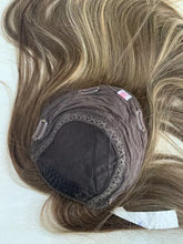 Load image into Gallery viewer, Luxury Silk Top Base Human Hair Balayage Toupee for Women Hair Topper 130% Brown Blonde Virgin Hair Piece Kippah Fall Topper