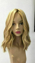 Load image into Gallery viewer, Luxury Balayage Highlight Light Golden Blonde Honey 100% Human Hair Swiss 13x4 Lace Front Glueless Wig U-Part, 360 or Full Lace Upgrade Available