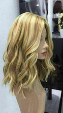 Load image into Gallery viewer, Luxury Balayage Highlight Light Golden Blonde Honey 100% Human Hair Swiss 13x4 Lace Front Glueless Wig U-Part, 360 or Full Lace Upgrade Available