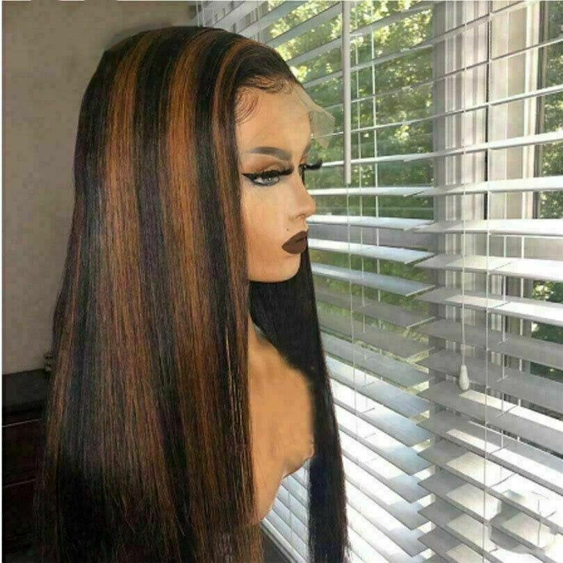 Luxury Remy Auburn Brown 100% Human Hair Swiss 13x4 Lace  display picture 1