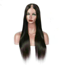 Load image into Gallery viewer, Luxury Brazilian U Part Wavy Straight 100% Human Hair Swiss 13x4 Lace Front Glueless Wig U-Part U-Part, 360 or Full Lace Upgrade Available