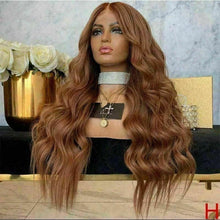 Load image into Gallery viewer, Luxury Remy Auburn #30 Strawberry Blonde 100% Human Hair Swiss 13x4 Lace Front Glueless Wig U-Part, 360 or Full Lace Upgrade Available
