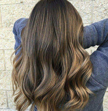 Load image into Gallery viewer, Luxury Ash Brown Balayage Highlight 100% Human Hair Swiss 13x4 Lace Front Glueless Wig U-Part, 360 or Full Lace Upgrade Available